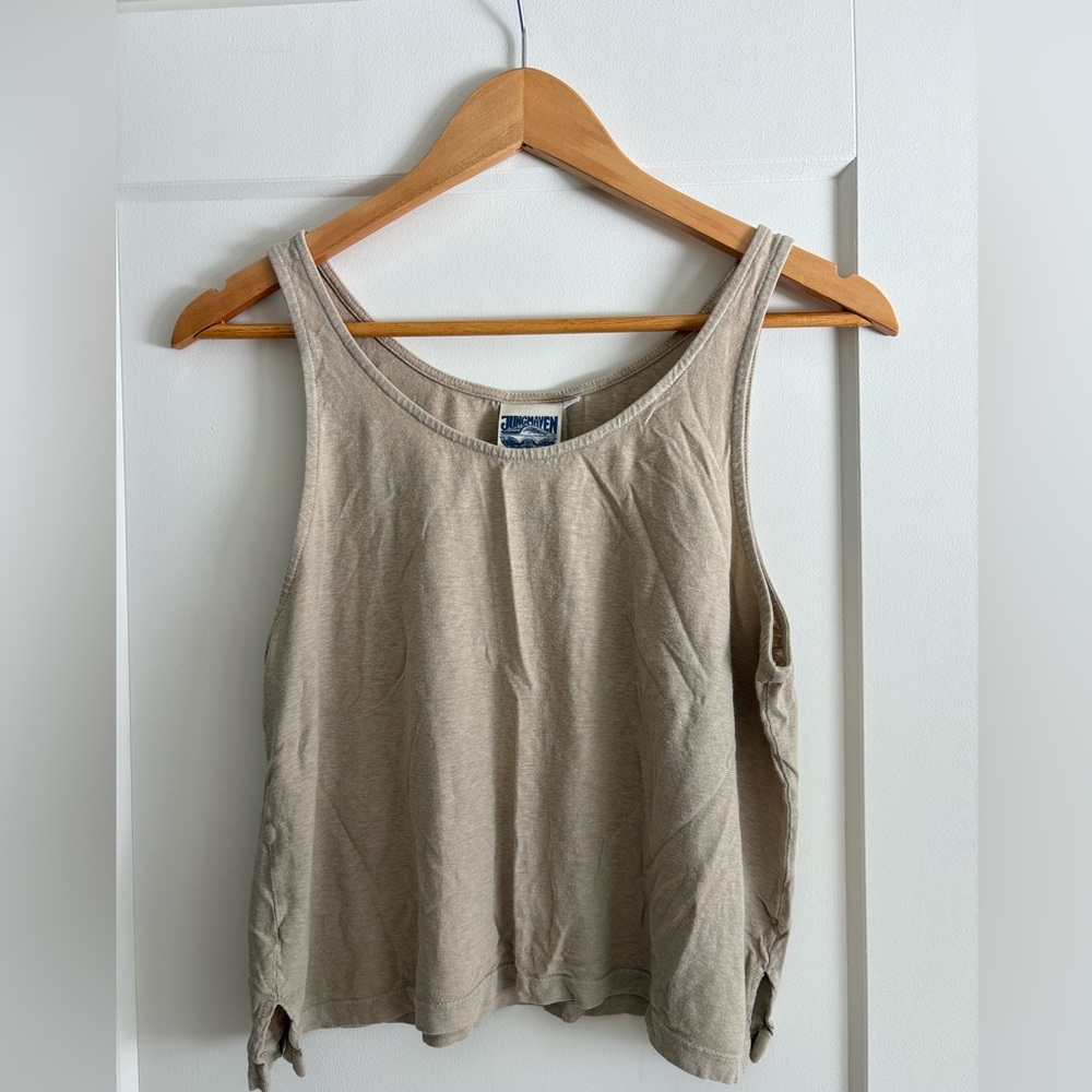 Jungmaven Light Brown Tank Top